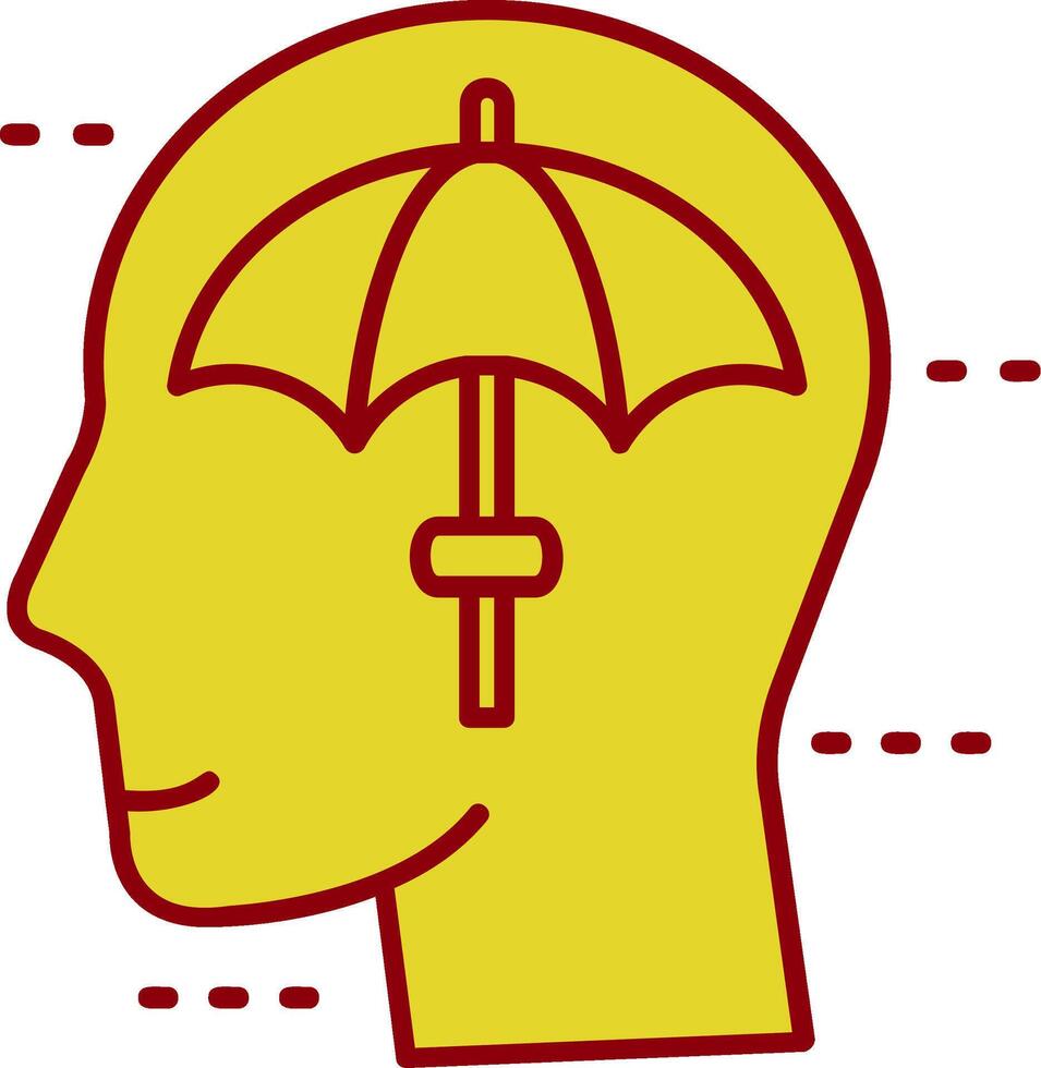 Umbrella Vintage Icon vector