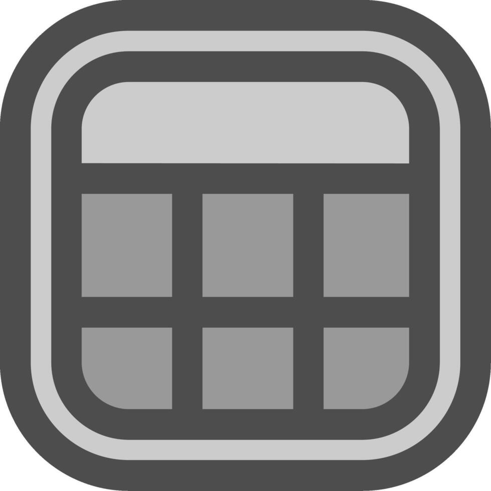 Layout Line Filled Greyscale Icon vector