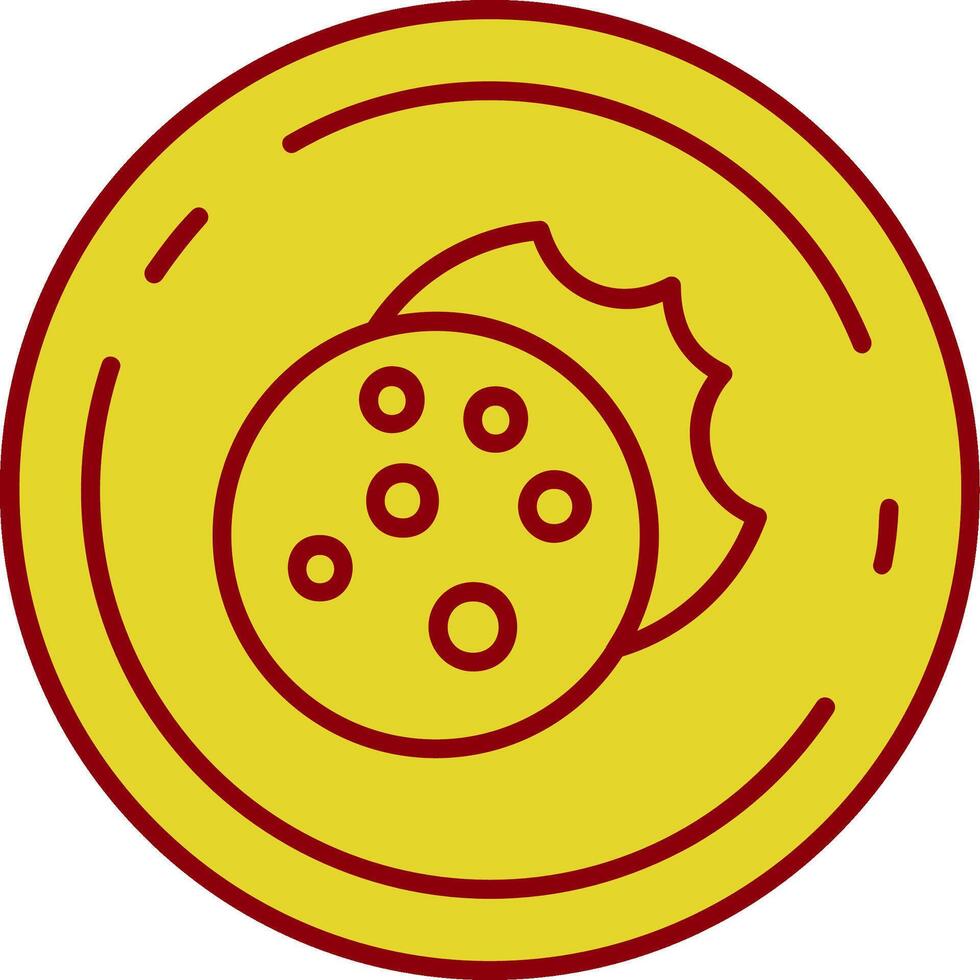 Galleta Clásico icono vector