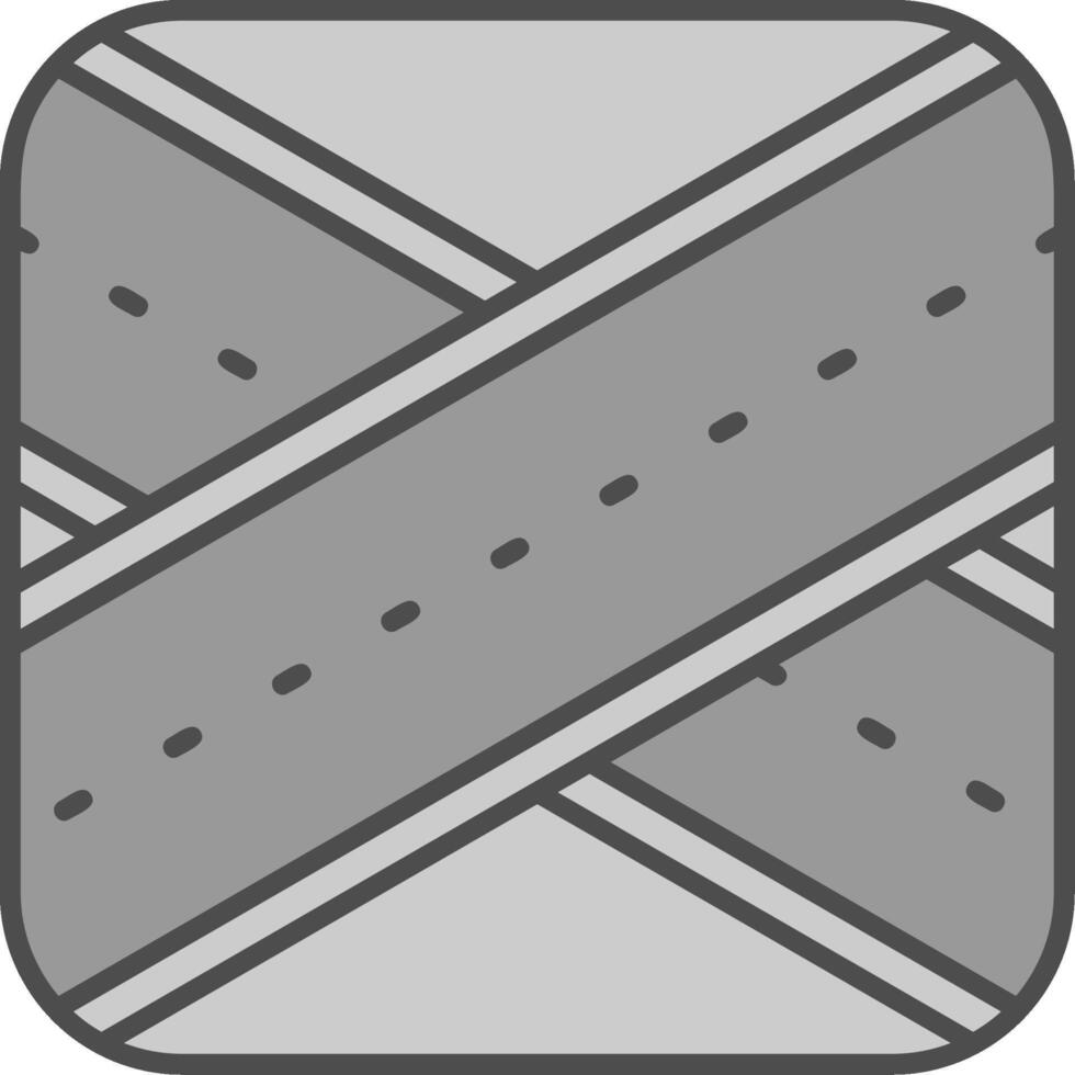 Overpass Line Filled Greyscale Icon vector