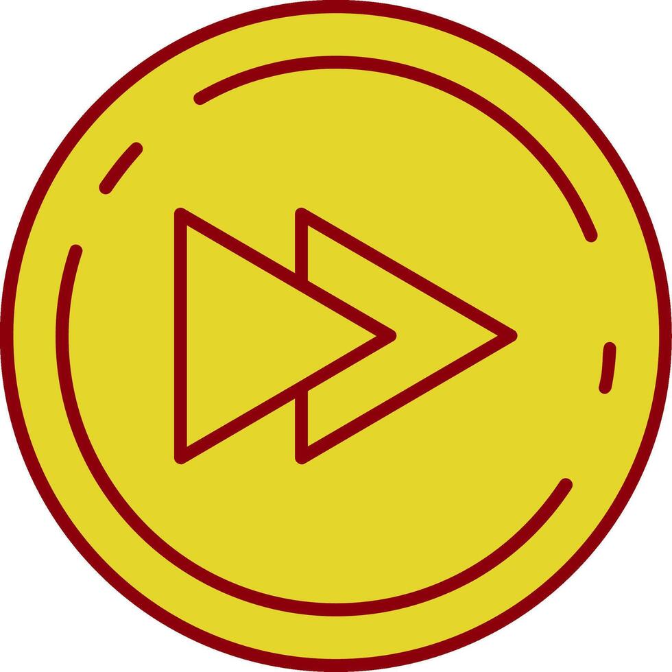 Backward Vintage Icon vector