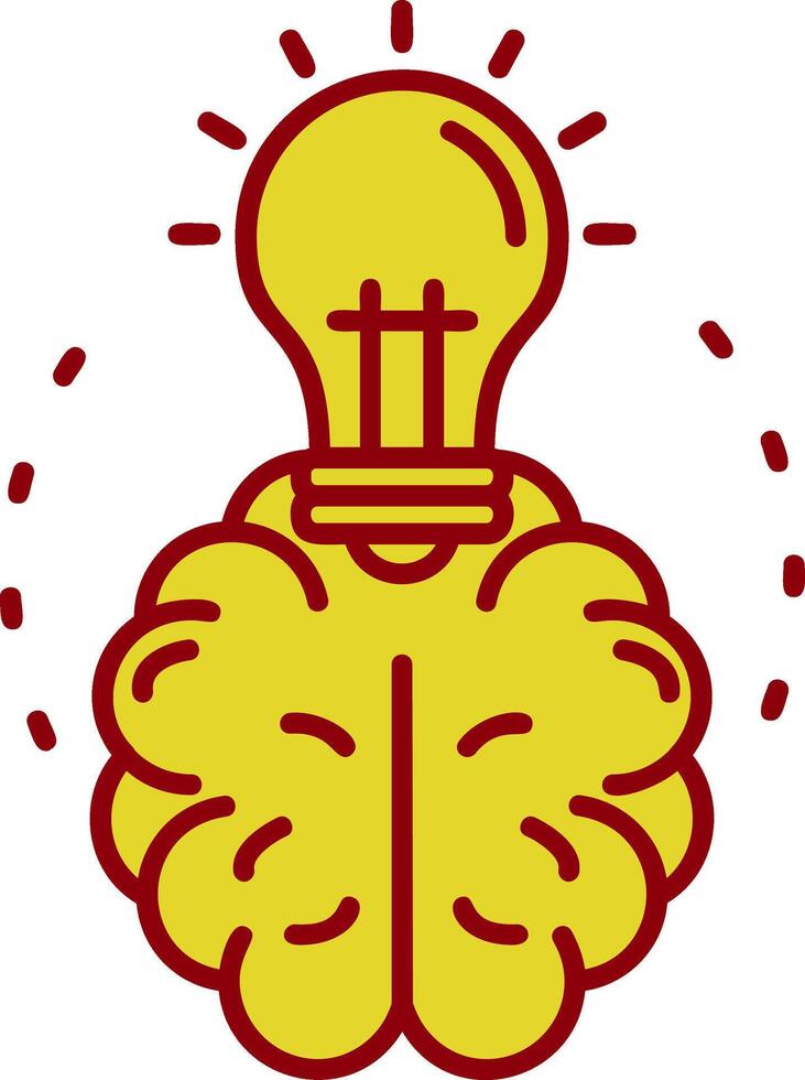 Brainstroming Vintage Icon vector