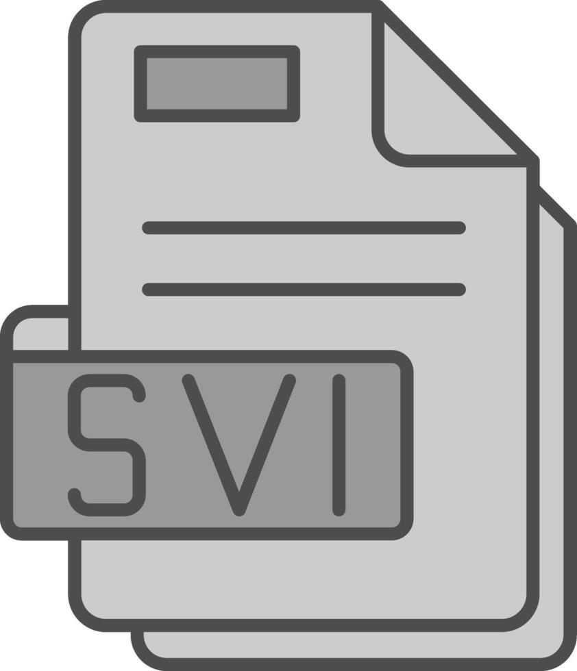 Svi Line Filled Greyscale Icon vector