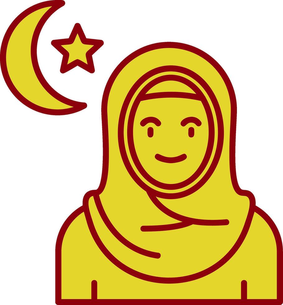 Muslim Vintage Icon vector