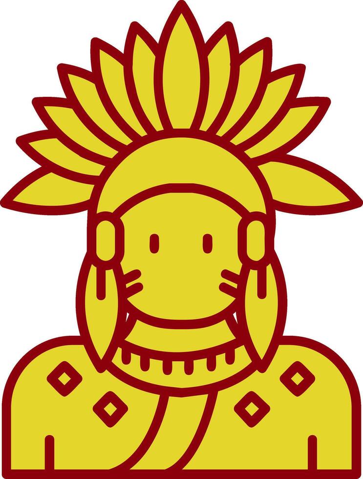 Indian Vintage Icon vector