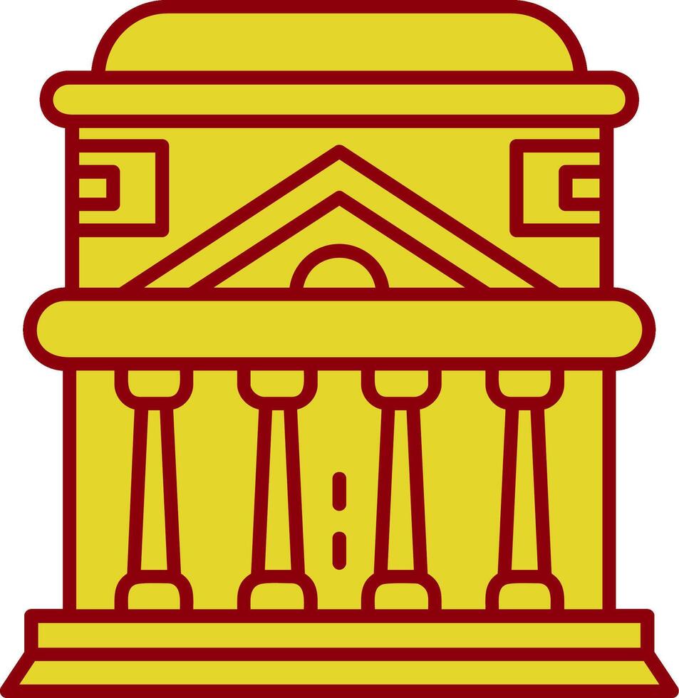 Pantheon Vintage Icon vector