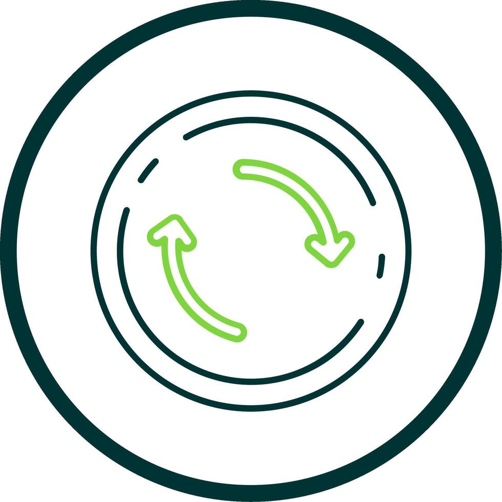 Refresh Line Circle Icon vector