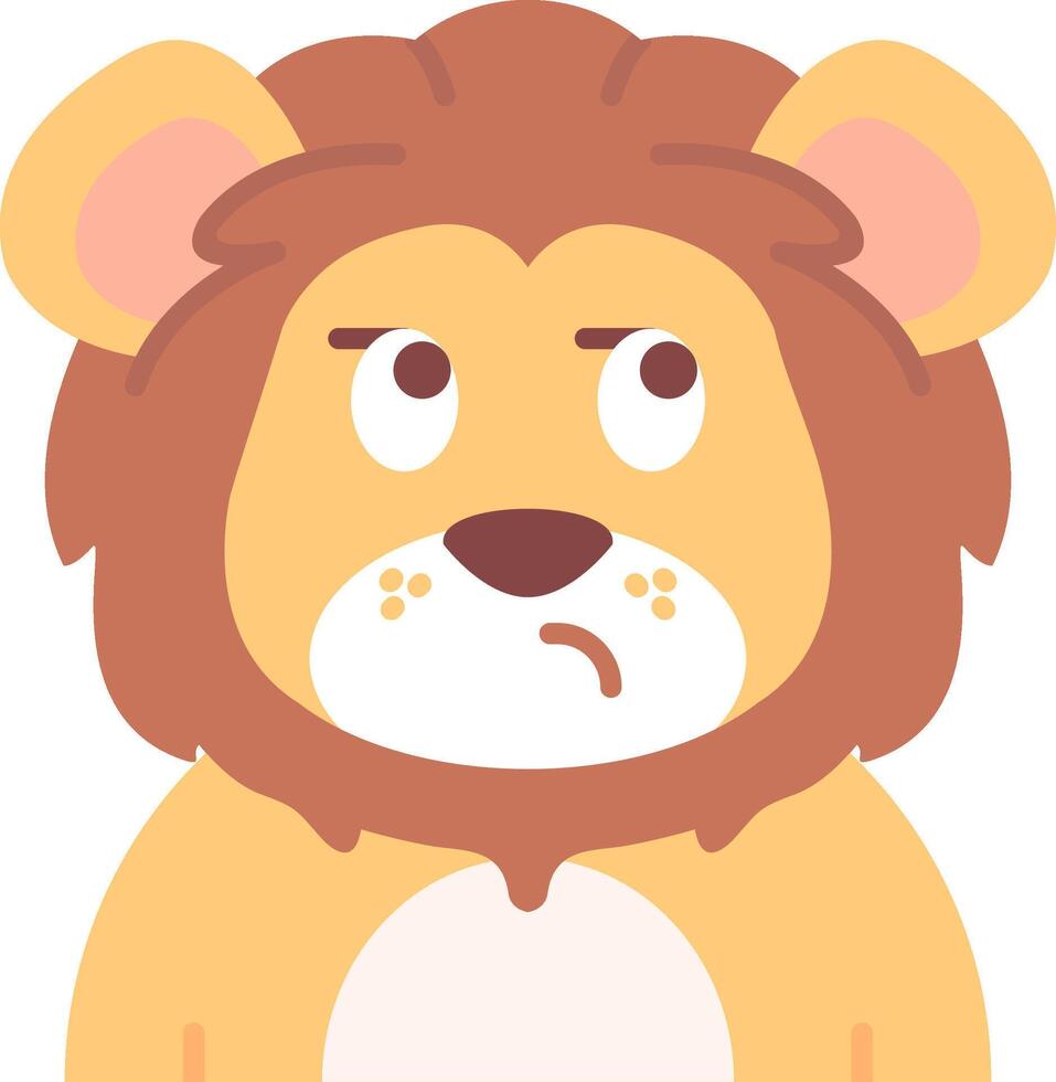 Suspicious Flat Light Icon vector
