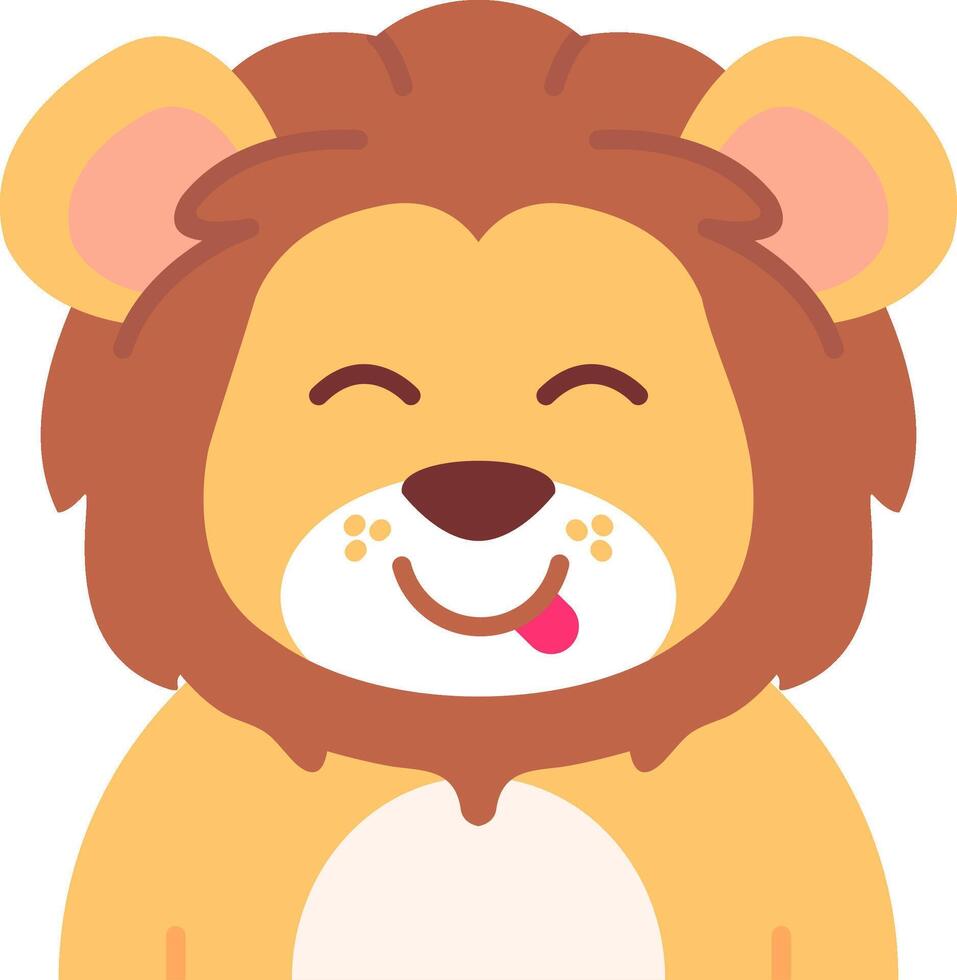 Tongue Flat Light Icon vector