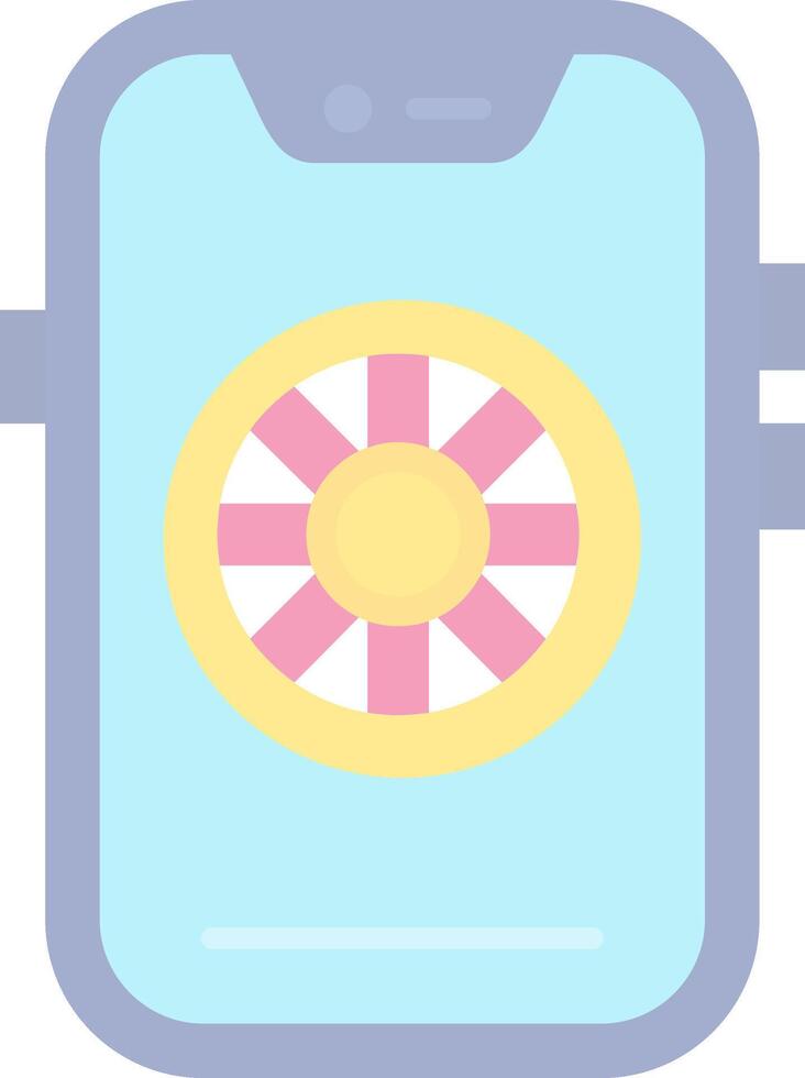 Lifesaver Flat Light Icon vector