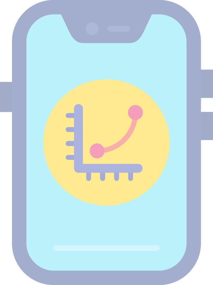 Graph Flat Light Icon vector