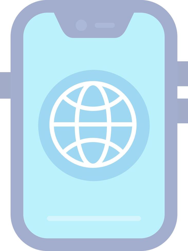 Global Flat Light Icon vector