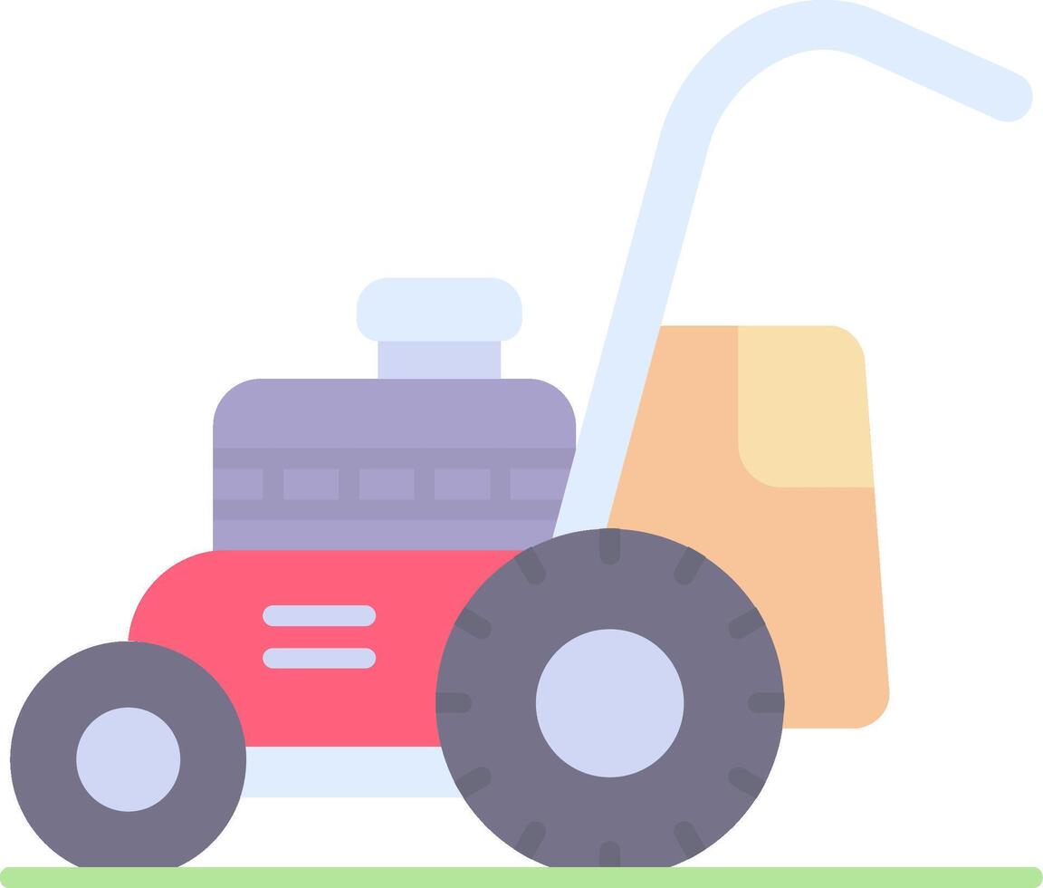 Mower Flat Light Icon vector