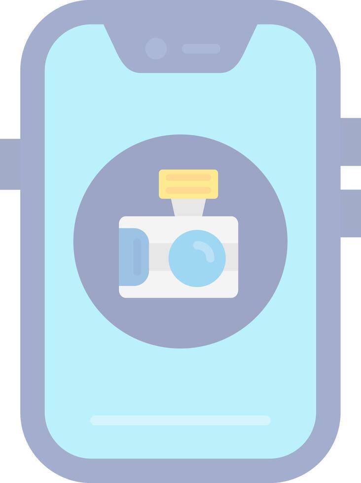 Camera Flat Light Icon vector