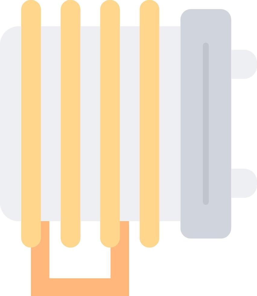 Heater Flat Light Icon vector