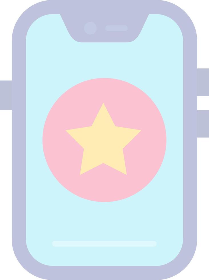 Star Flat Light Icon vector