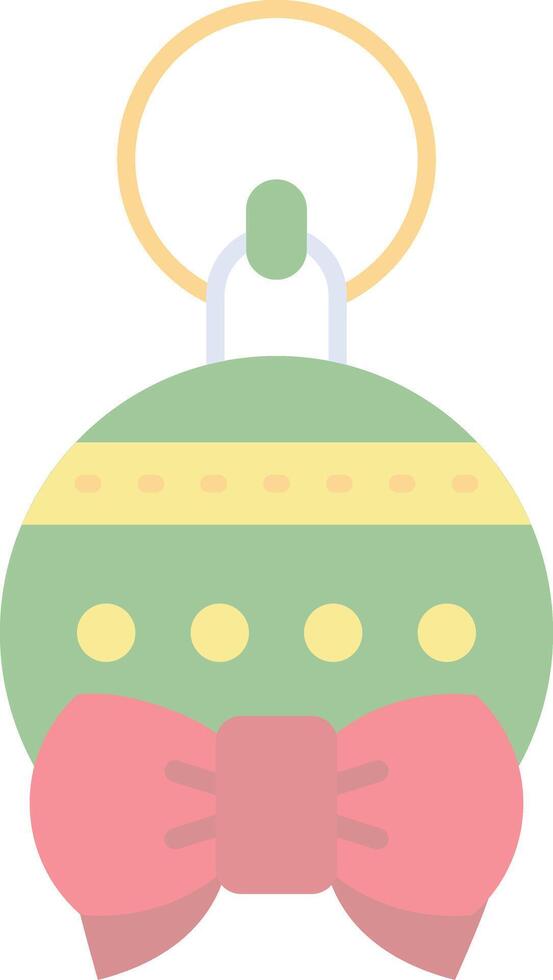 Bauble Flat Light Icon vector