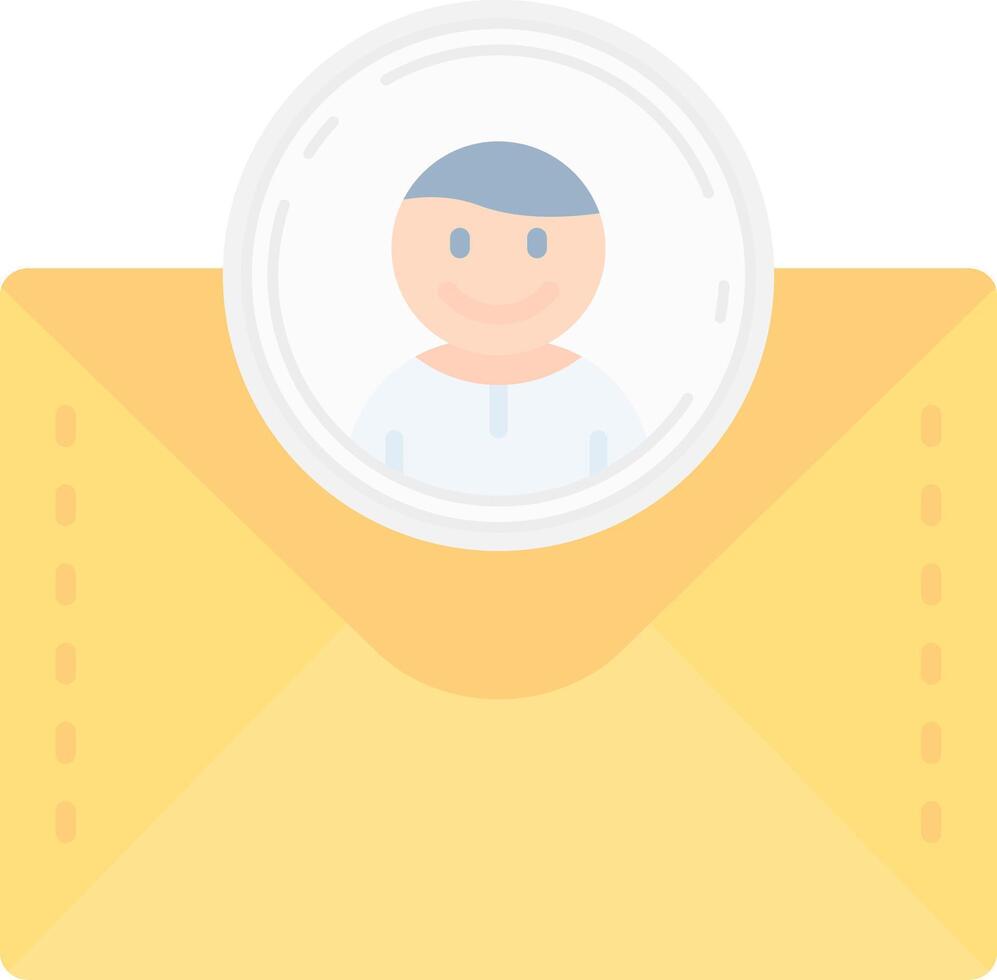 Profile Flat Light Icon vector