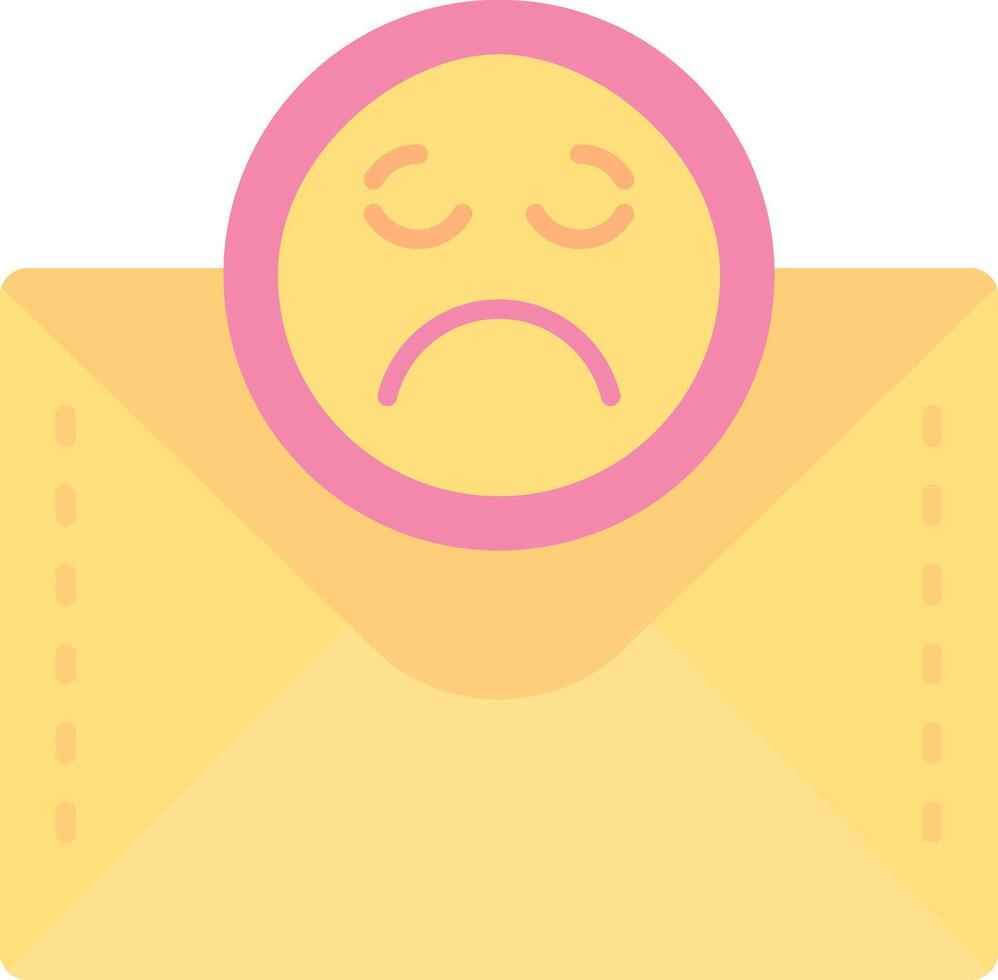 Emoji Flat Light Icon vector