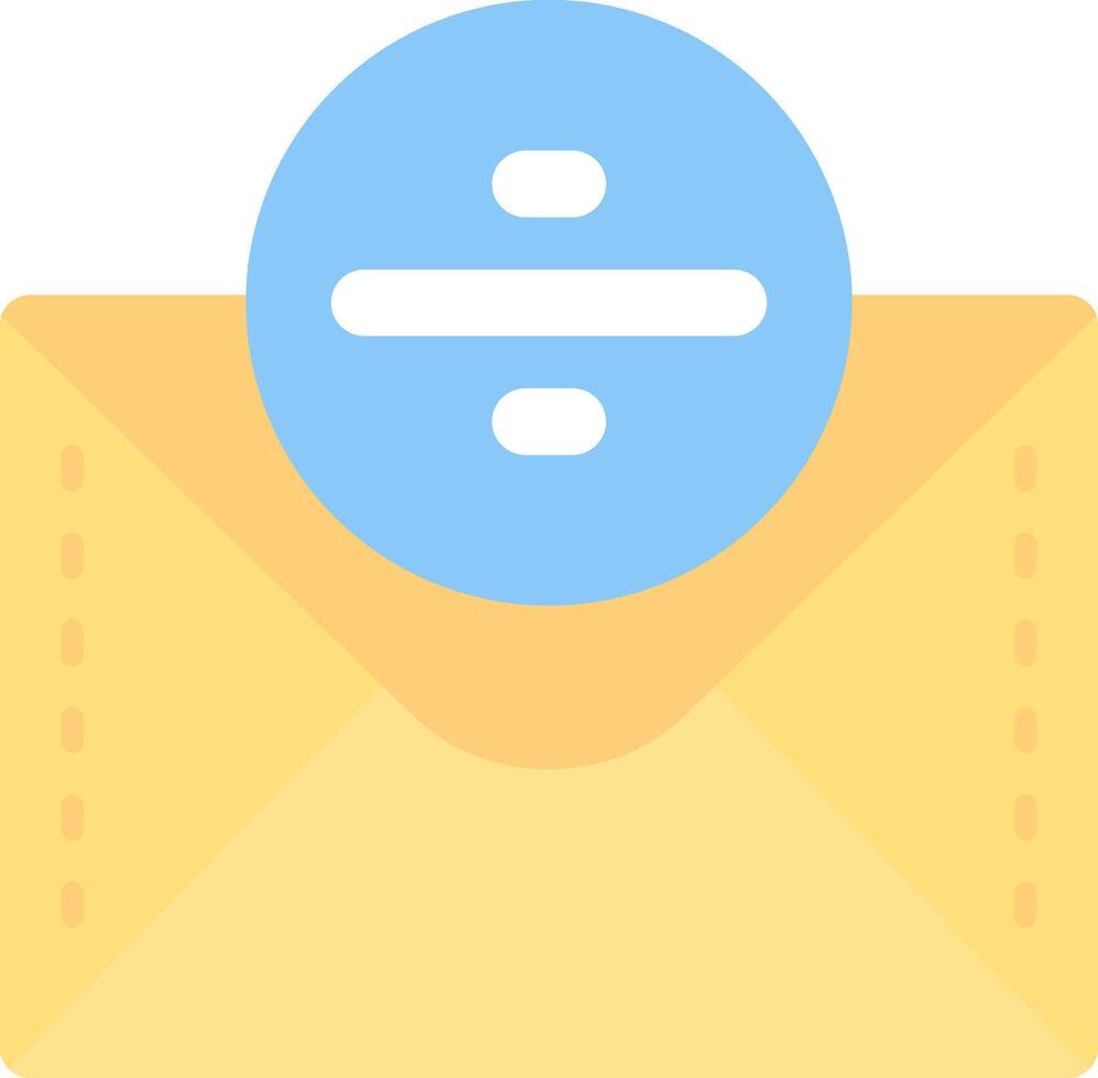 Divide Flat Light Icon vector