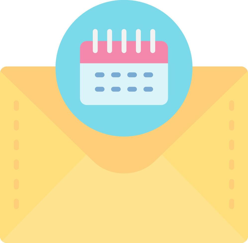 Calender Flat Light Icon vector