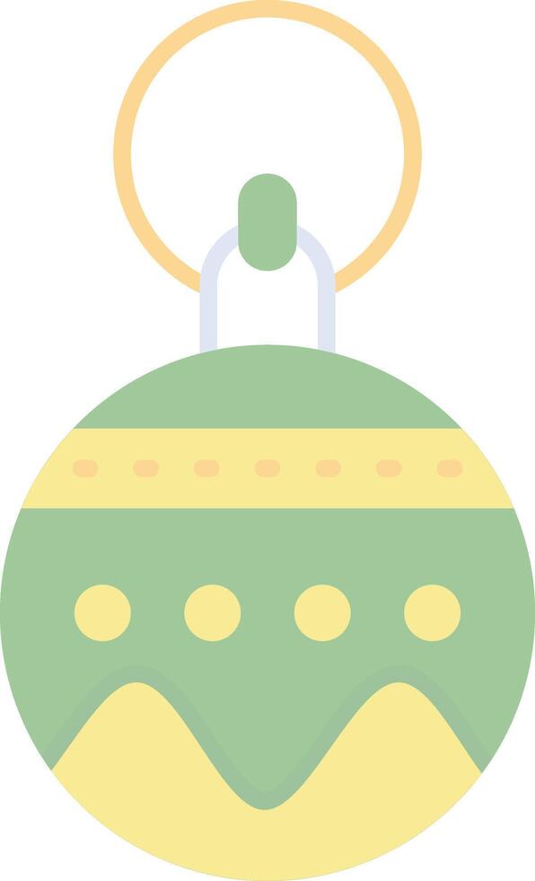 Bauble Flat Light Icon vector