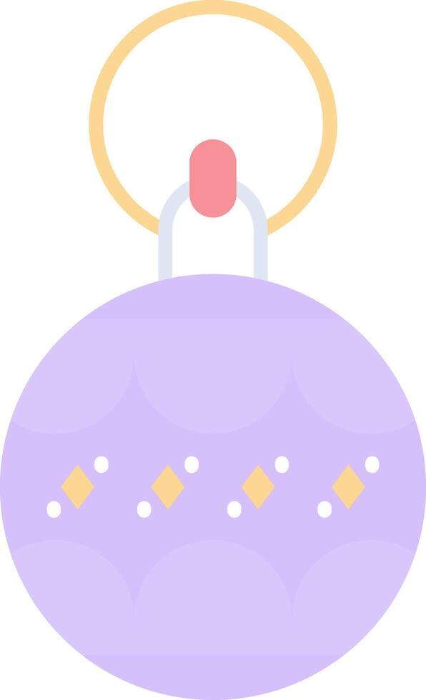Bauble Flat Light Icon vector
