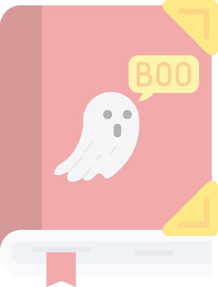 Spooky Flat Light Icon vector