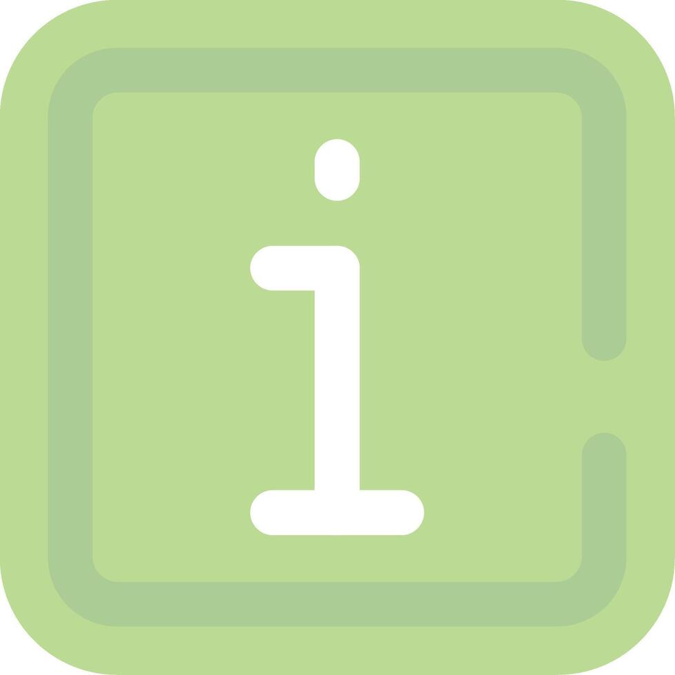 Info Flat Light Icon vector