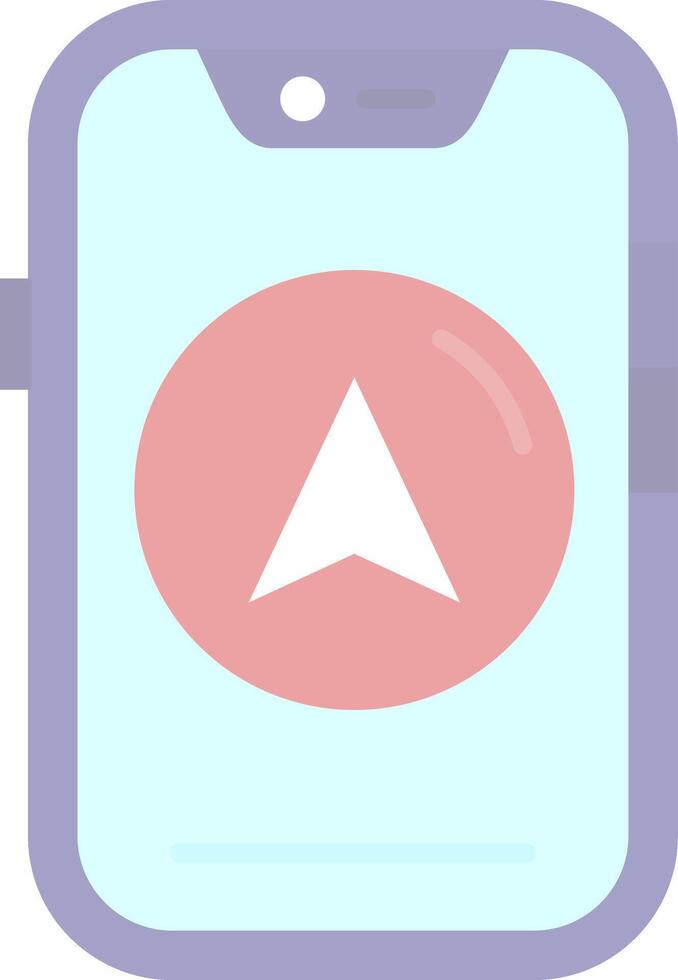 Direction Flat Light Icon vector