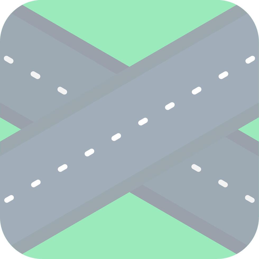 Overpass Flat Light Icon vector