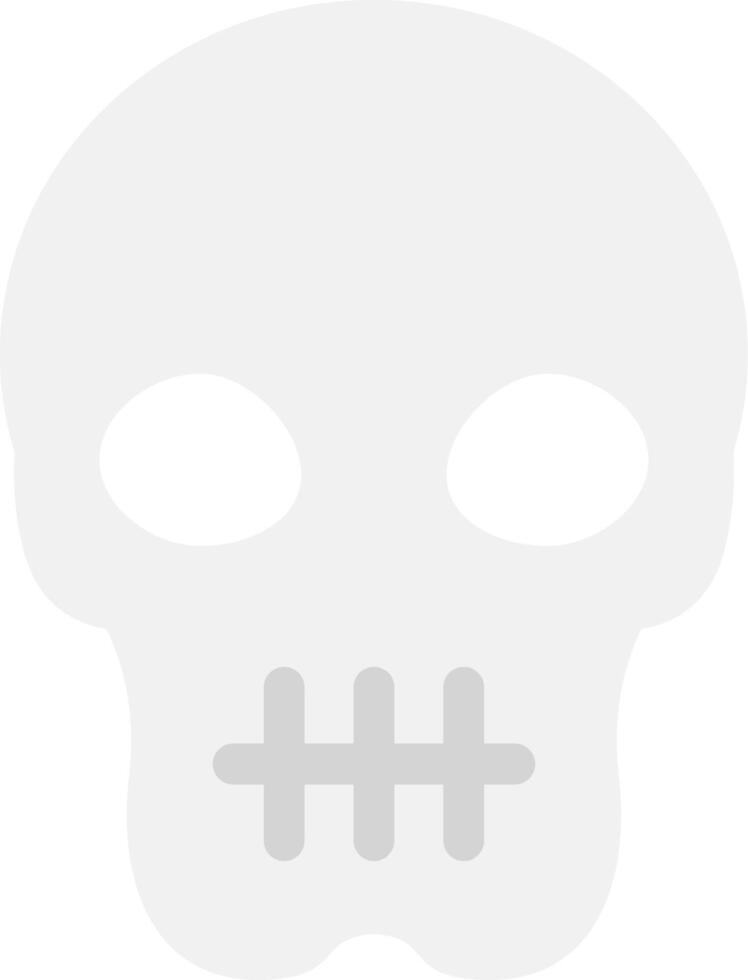 Skull Flat Light Icon vector