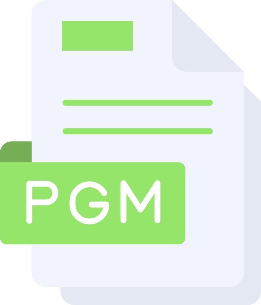 Pgm Flat Light Icon vector