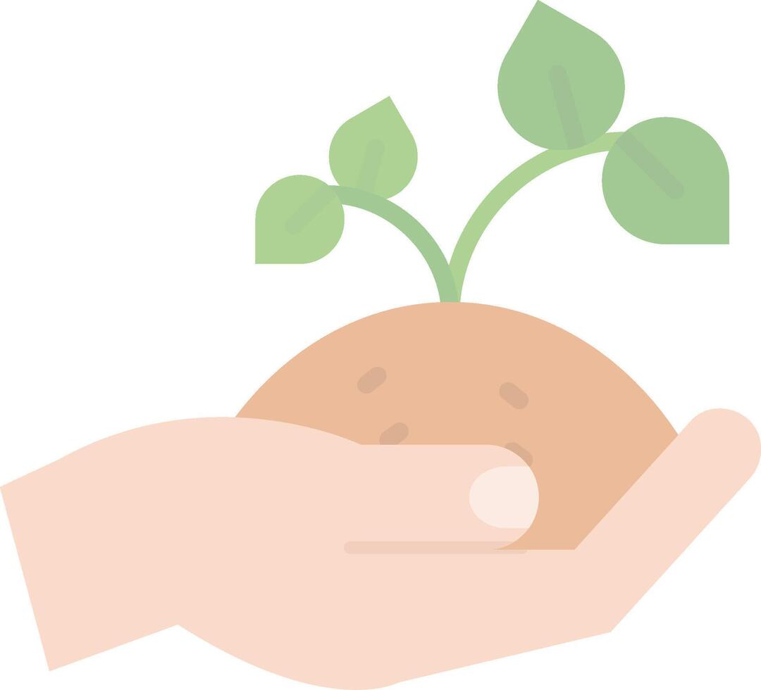 Sprout Flat Light Icon vector