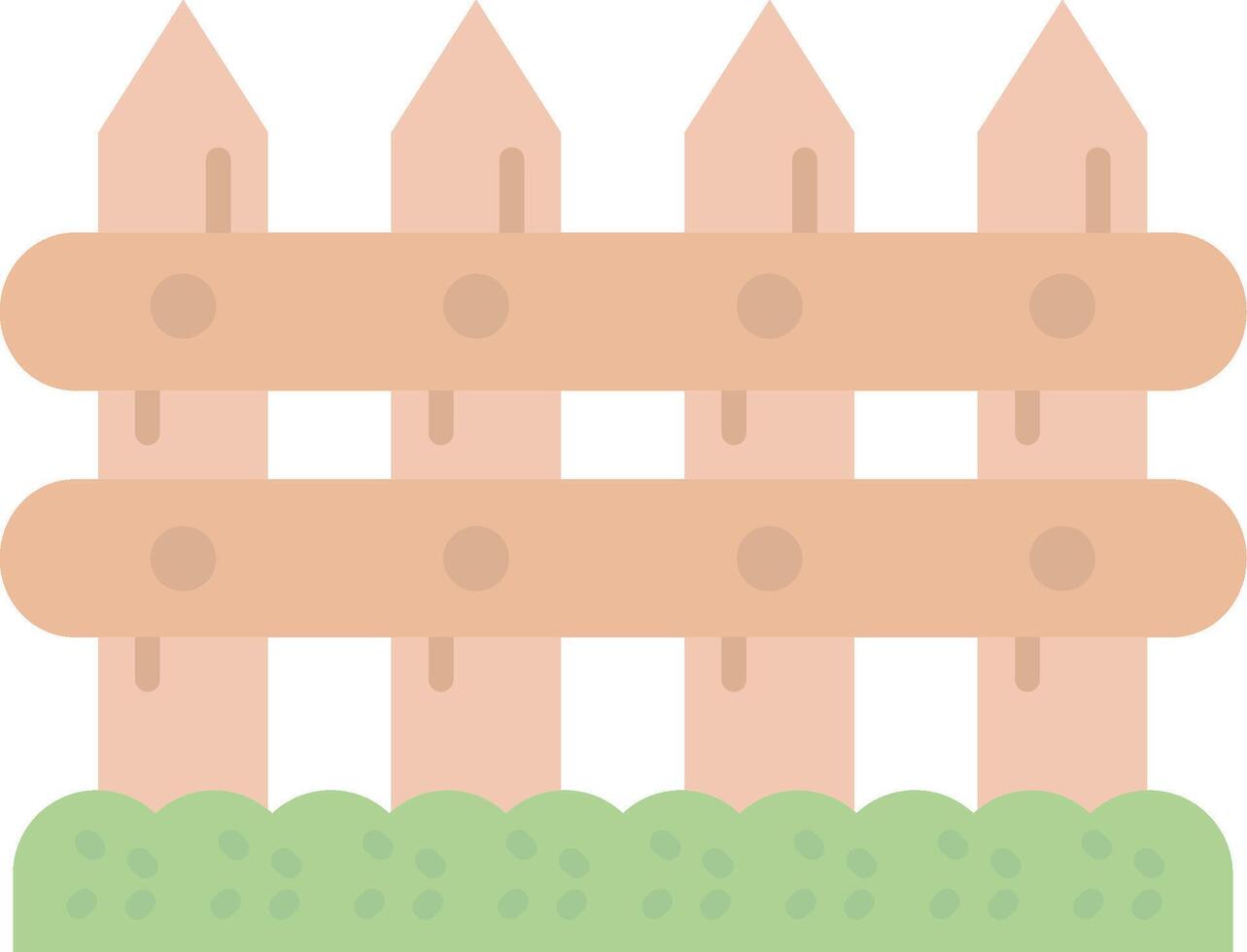 Fence Flat Light Icon vector