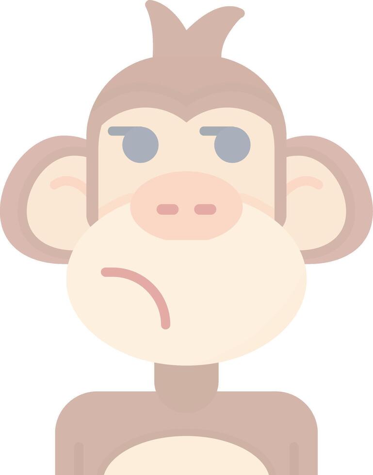 Suspicious Flat Light Icon vector