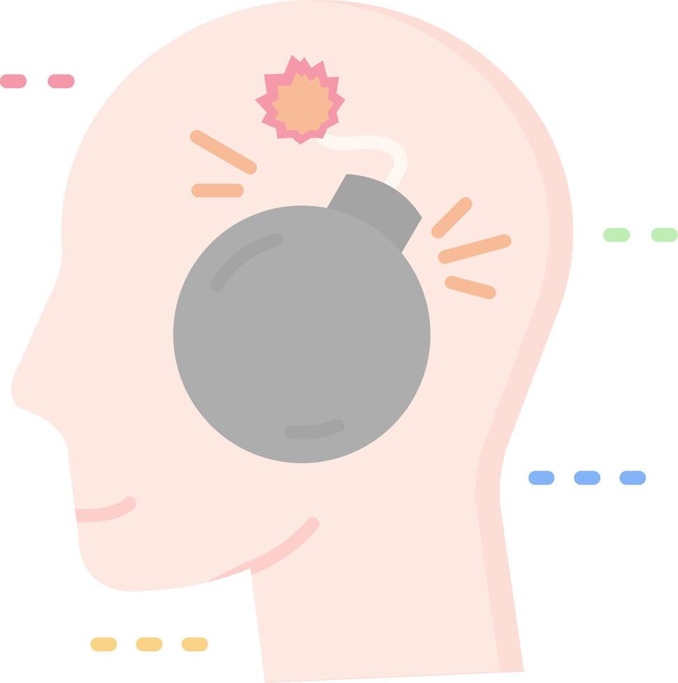 Bomb Flat Light Icon vector