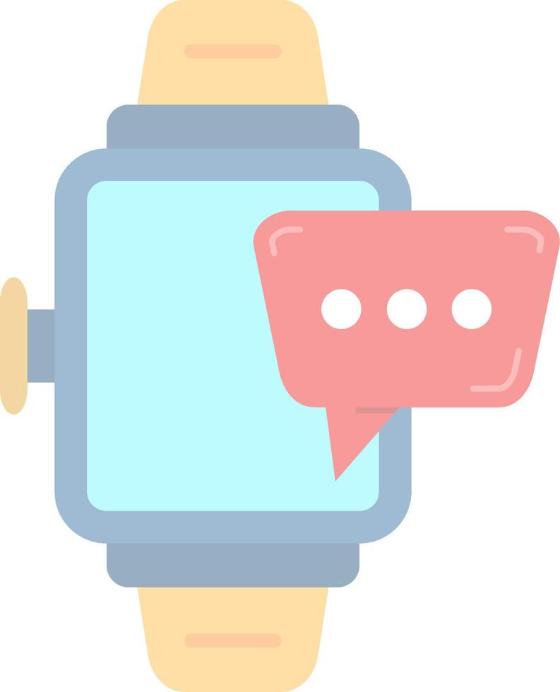 Smartwatch Flat Light Icon vector