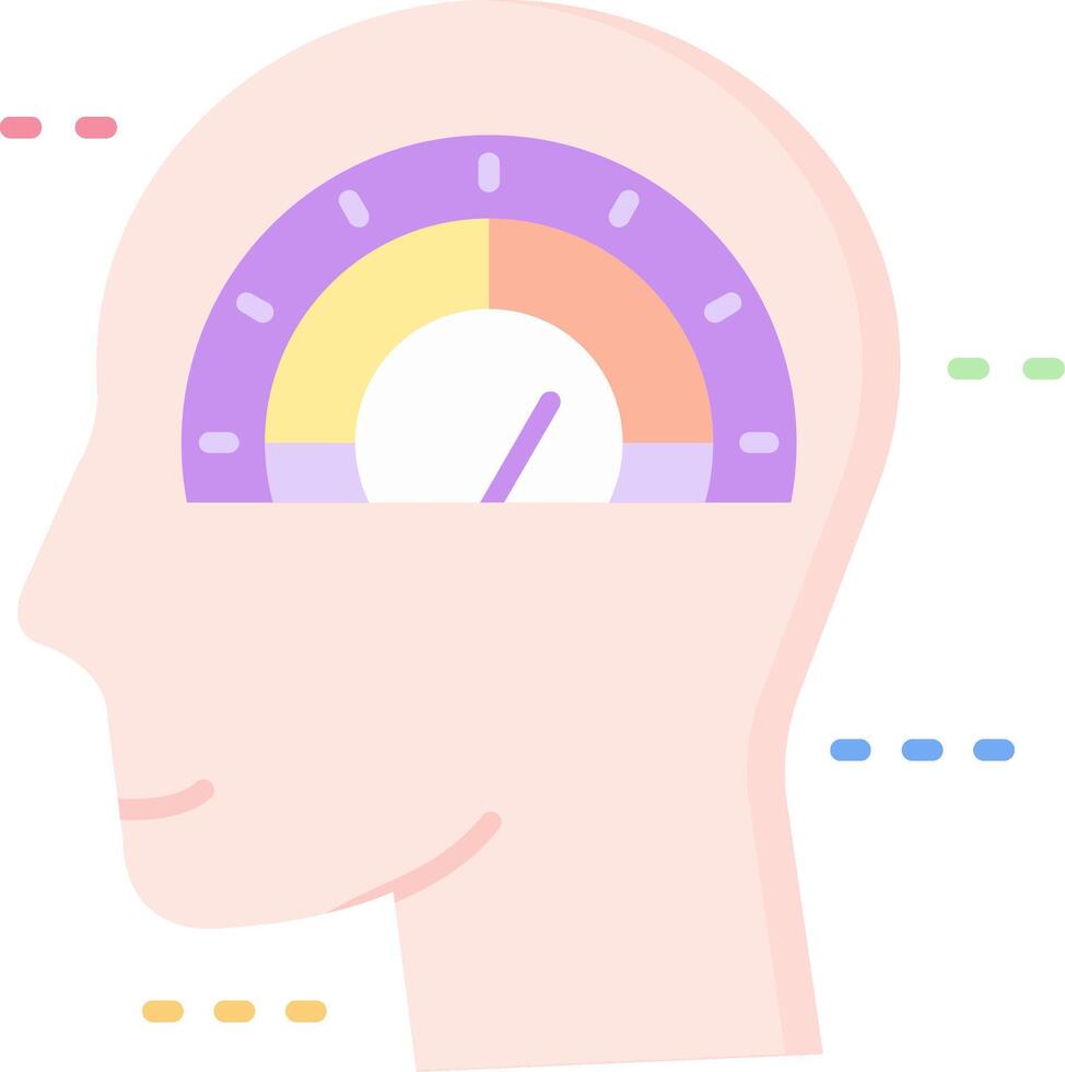 Psychology Flat Light Icon vector