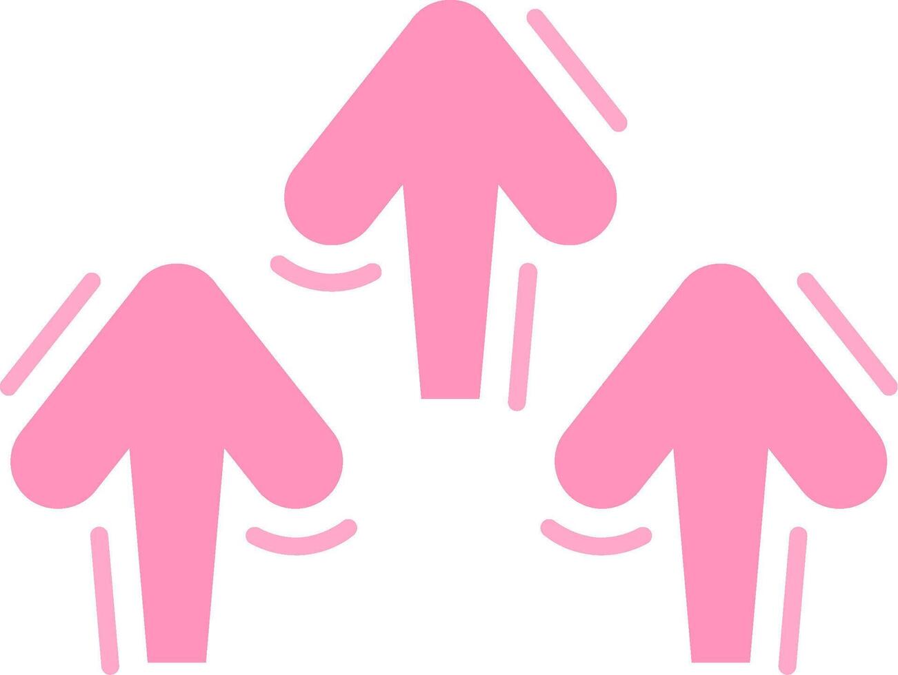 Increase Flat Light Icon vector