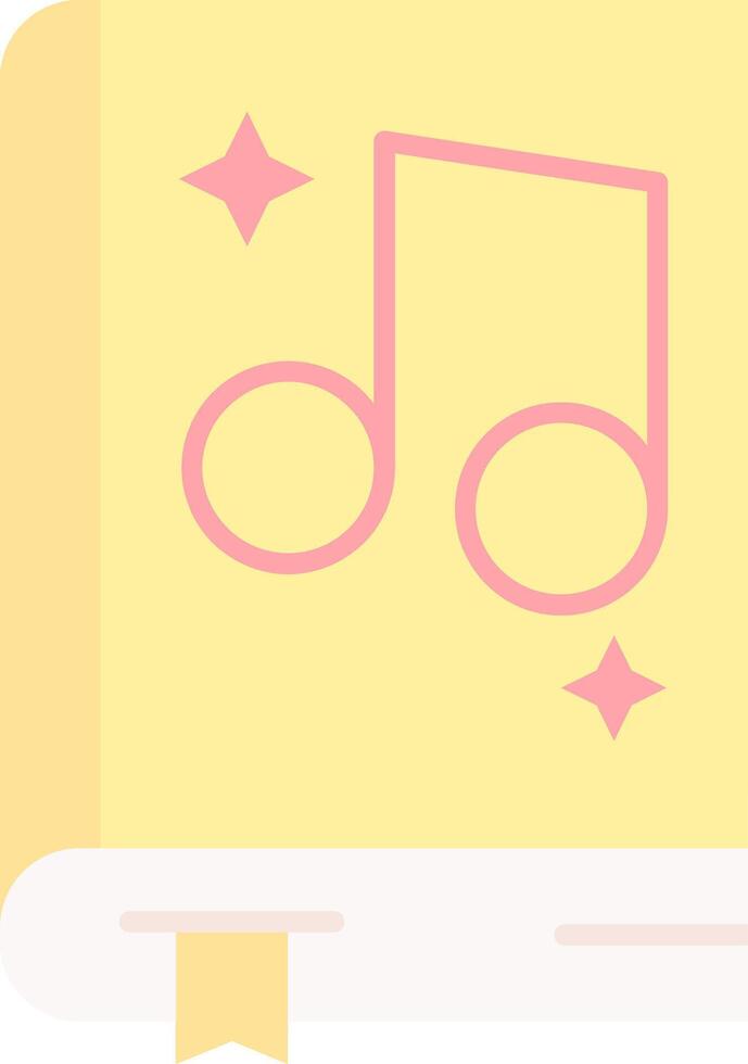 Music Flat Light Icon vector