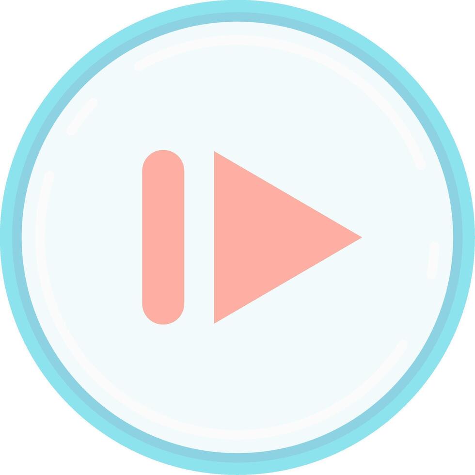 Next Flat Light Icon vector