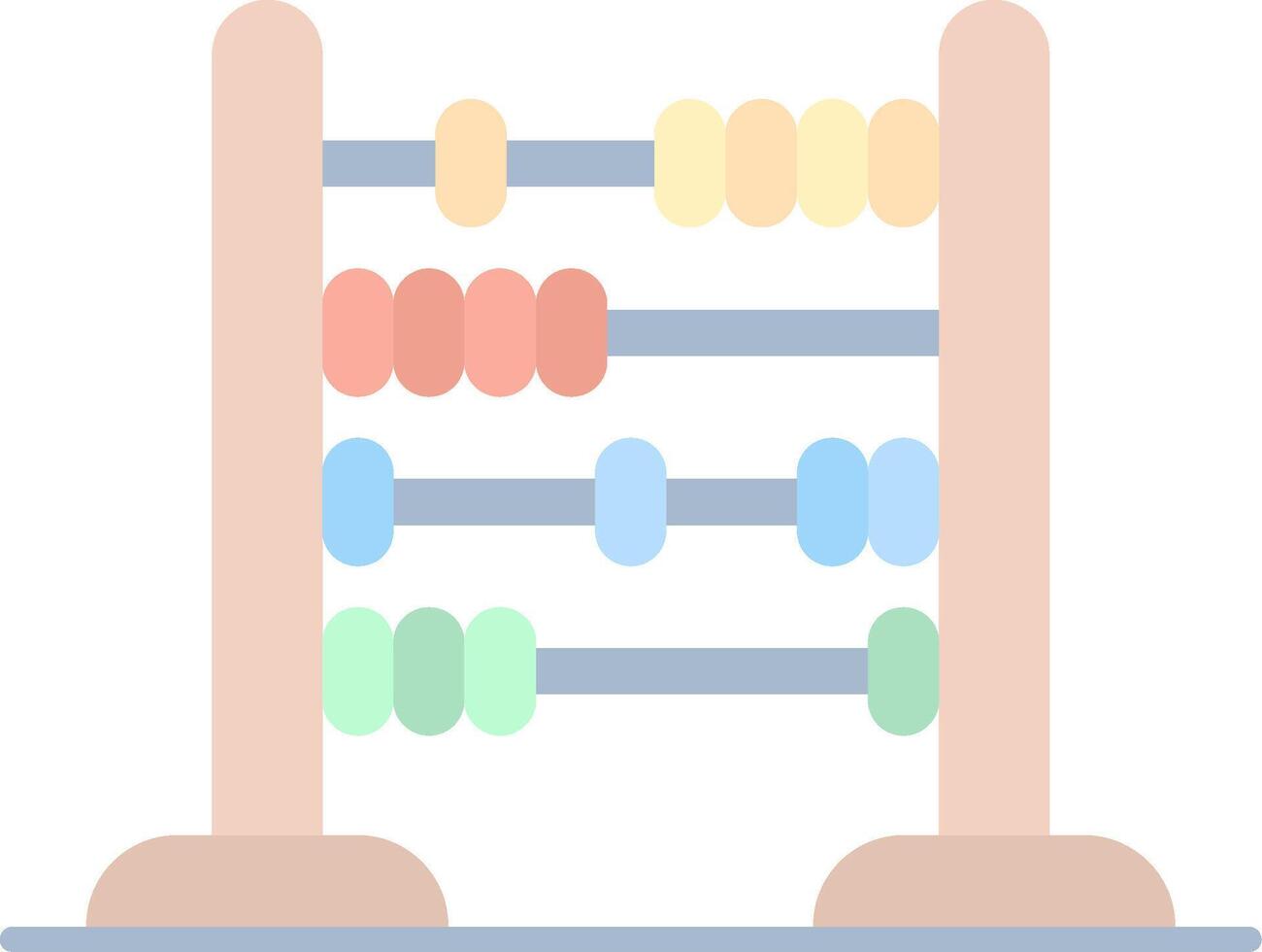 Abacus Flat Light Icon vector