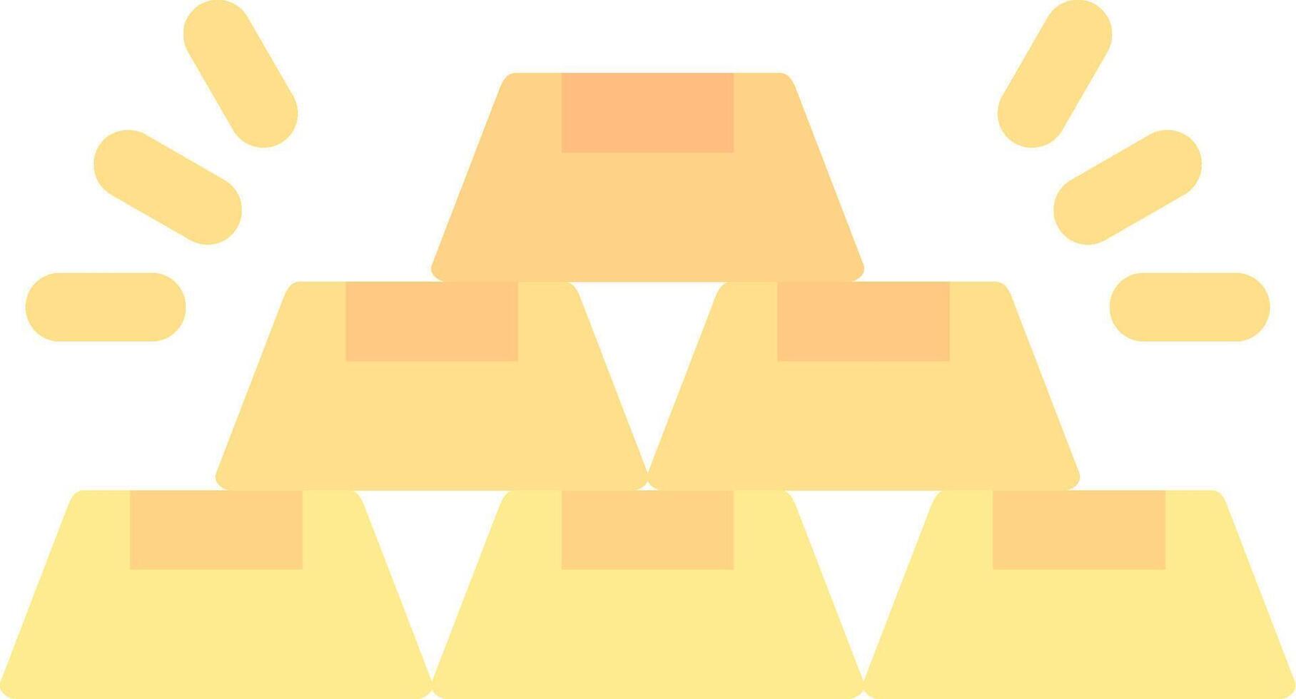 Gold Flat Light Icon vector