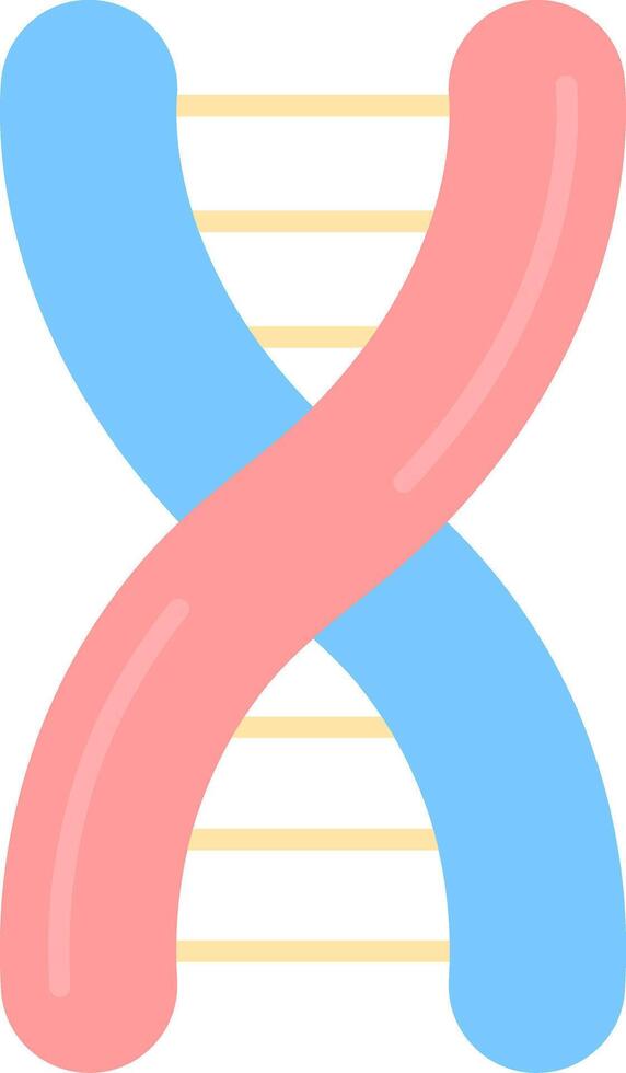 Dna Flat Light Icon vector