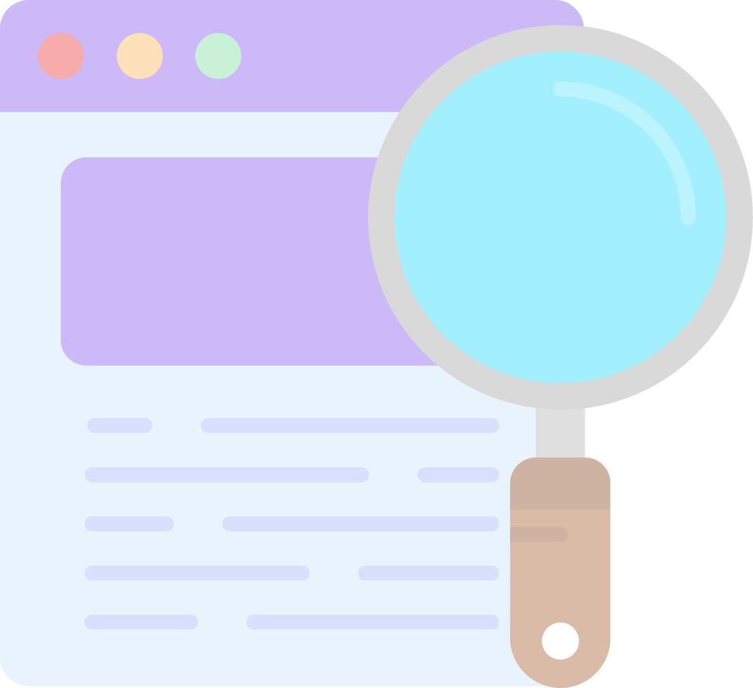 Search Flat Light Icon vector