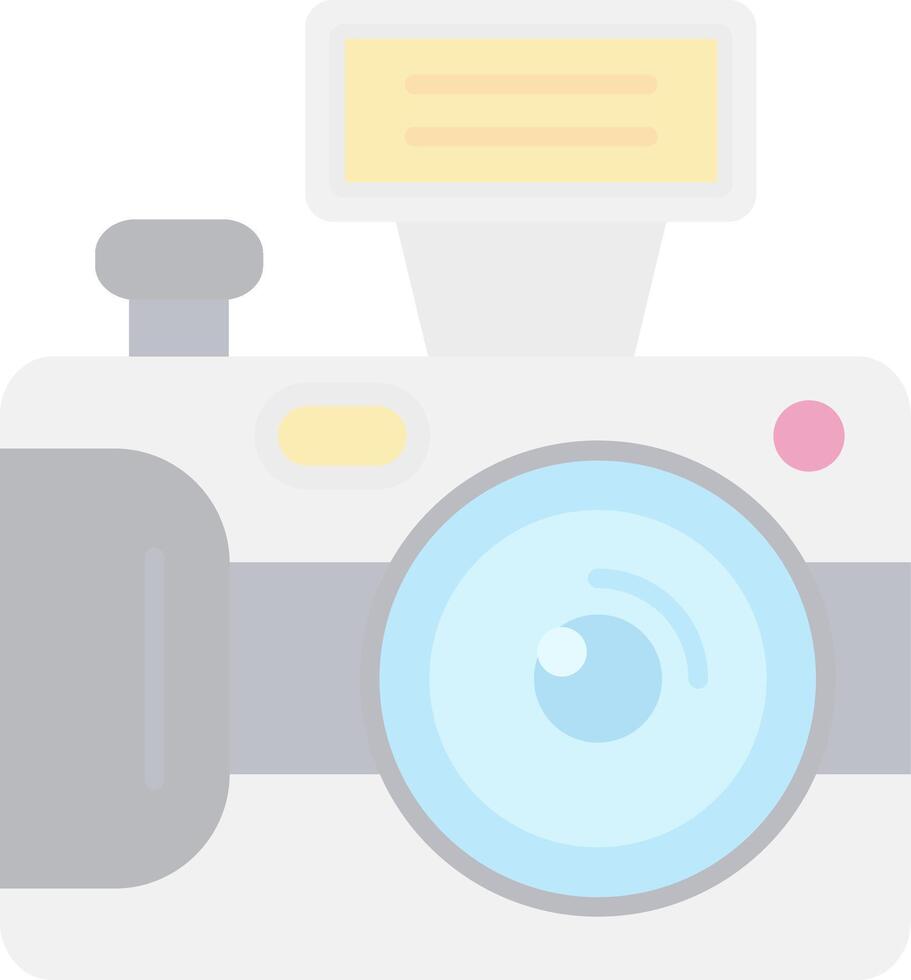 Camera Flat Light Icon vector