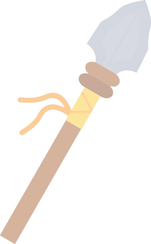 Spear Flat Light Icon vector