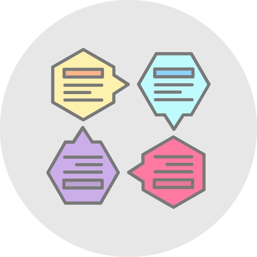 Infographic Line Filled Light Circle Icon vector