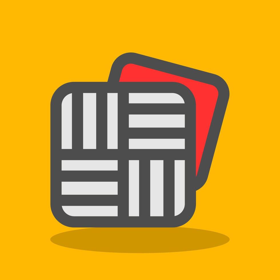 Texture Filled Shadow Icon vector